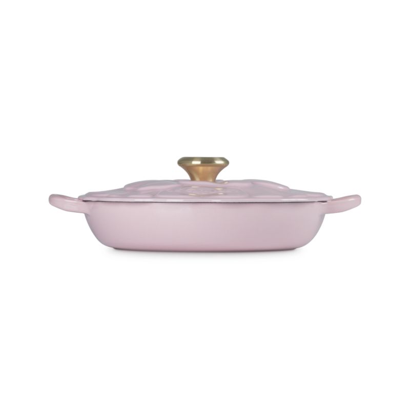 Le Creuset ® Signature 2.25-Qt. Chiffon Pink Enameled Cast Iron Petal Brasier - image 4 of 6