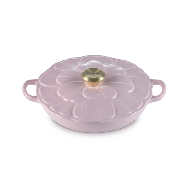 Le Creuset ® Signature 2.25-Qt. Chiffon Pink Enameled Cast Iron Petal Brasier - image 5 of 6