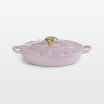 Le Creuset ® Signature 2.25-Qt. Chiffon Pink Enameled Cast Iron Petal Brasier