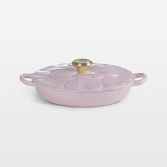 Le Creuset ® Signature 2.25-Qt. Chiffon Pink Enameled Cast Iron Petal Brasier