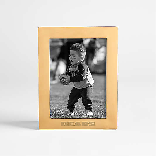 NFL Chicago Bears Signature Brass 5x7 Tabletop Picture Frame