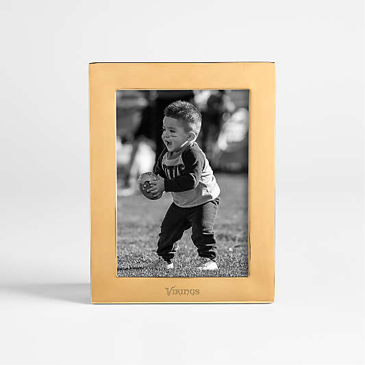NFL Minnesota Vikings Signature Brass 5x7 Tabletop Picture Frame