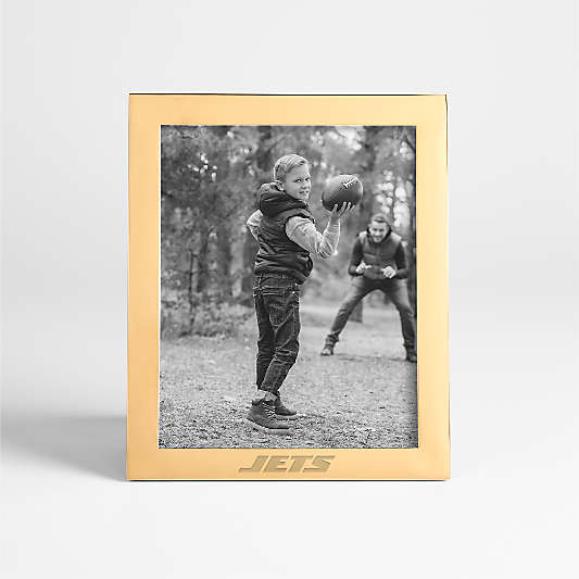 NFL New York Jets Signature Brass 8x10 Tabletop Picture Frame