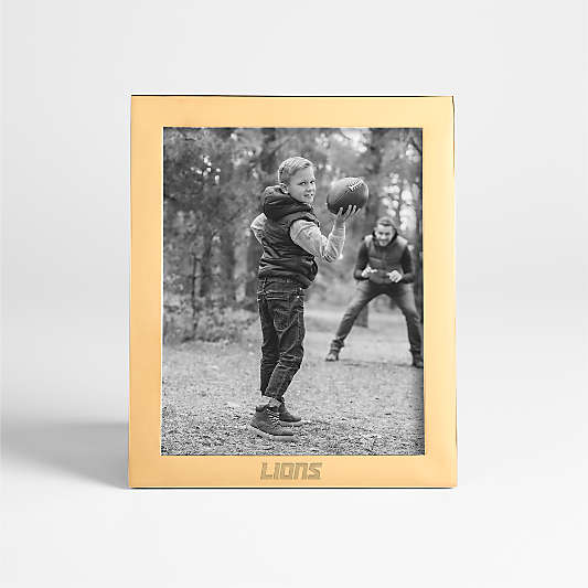 NFL Detroit Lions Signature Brass 8x10 Tabletop Picture Frame