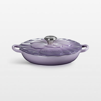 View Le Creuset ® Signature 2.25-Qt. Provence Enameled Cast Iron Petal Brasier details