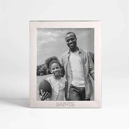 NFL New Orleans Saints Signature Silver 8x10 Tabletop Picture Frame