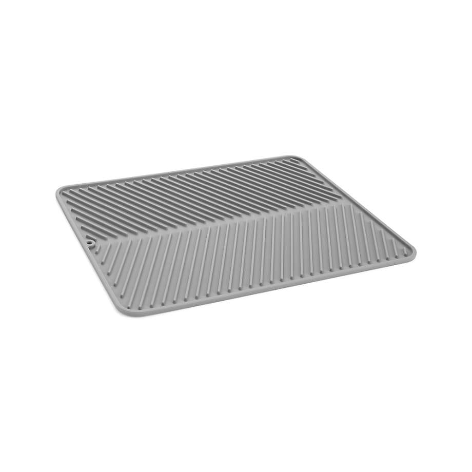 Silicone Grey Dish Drying Mat | Crate & Barrel