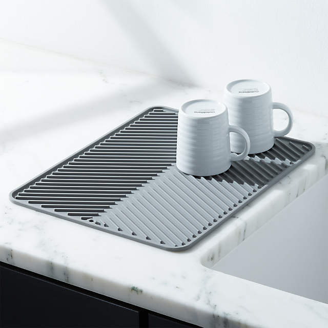 Dish Drying Mat Dish Rack - Silicone Dish Mat with Water Repellent Feature