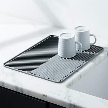 Cook's Essentials Silicone Countertop Mat and Drain Mat