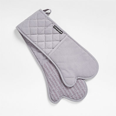 View Silicone Grip Alloy Grey Double Oven Mitt details