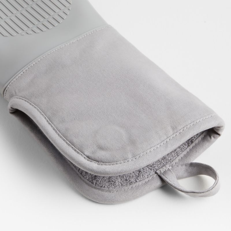 Silicone Grey Oven Mitt - image 4 of 8