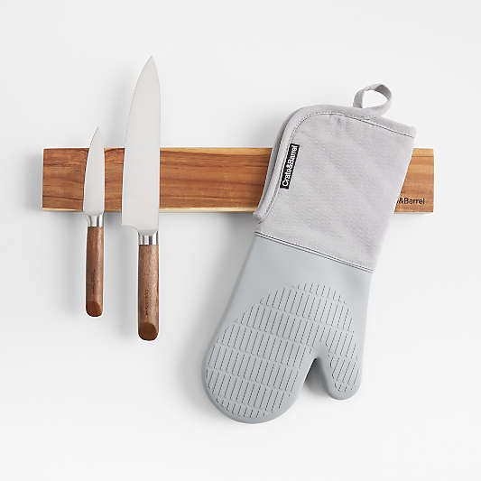 Silicone Grey Oven Mitt