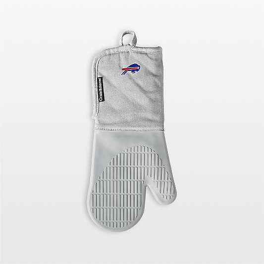 NFL Buffalo Bills Grey Organic Cotton Oven Mitt with Silicone Grip