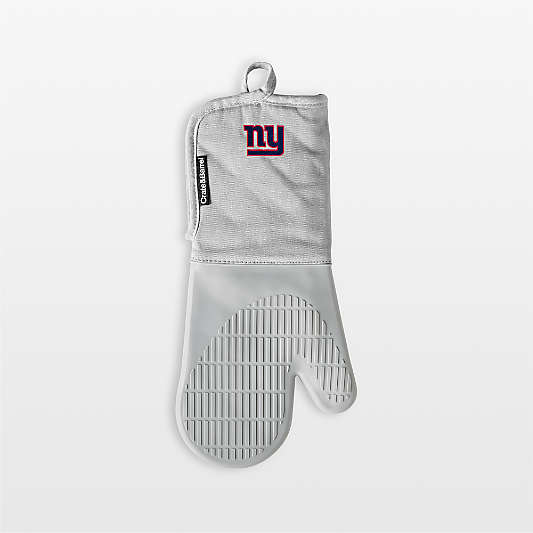 NFL New York Giants Grey Organic Cotton Oven Mitt with Silicone Grip