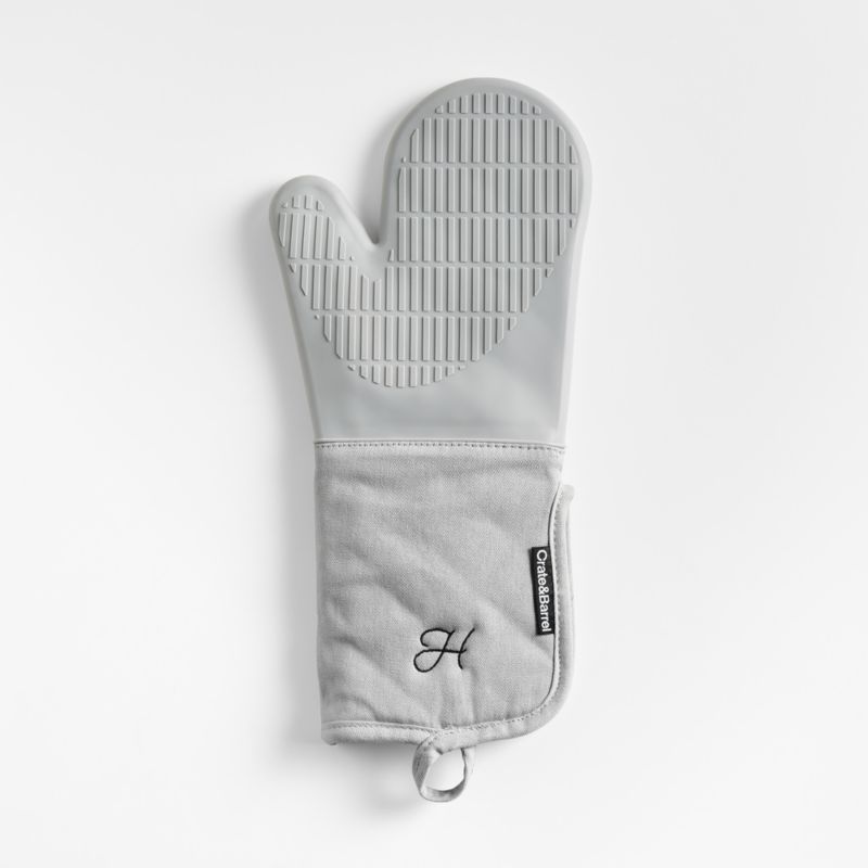 Silicone Grey Oven Mitt - image 6 of 8