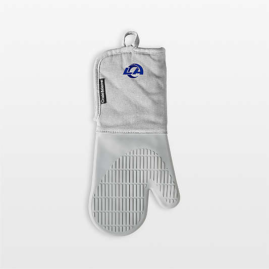 NFL Los Angeles Rams Grey Organic Cotton Oven Mitt with Silicone Grip