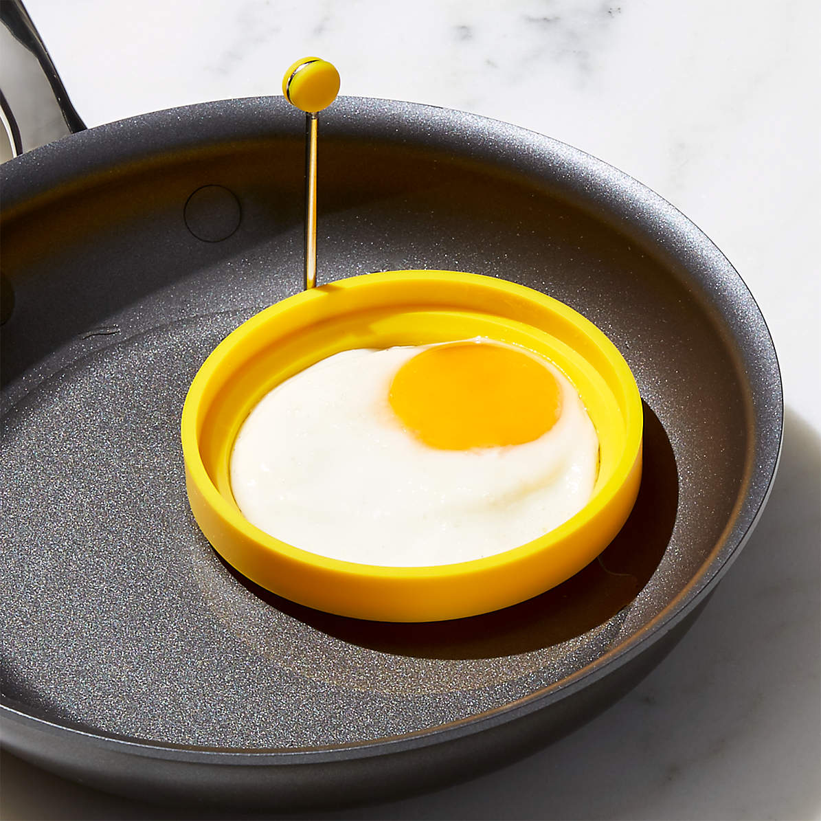 Yellow Silicone Pancake/Egg Ring | Crate & Barrel
