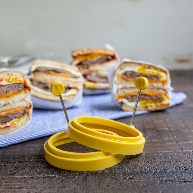 Yellow Silicone Pancake/Egg Ring - image 5 of 6