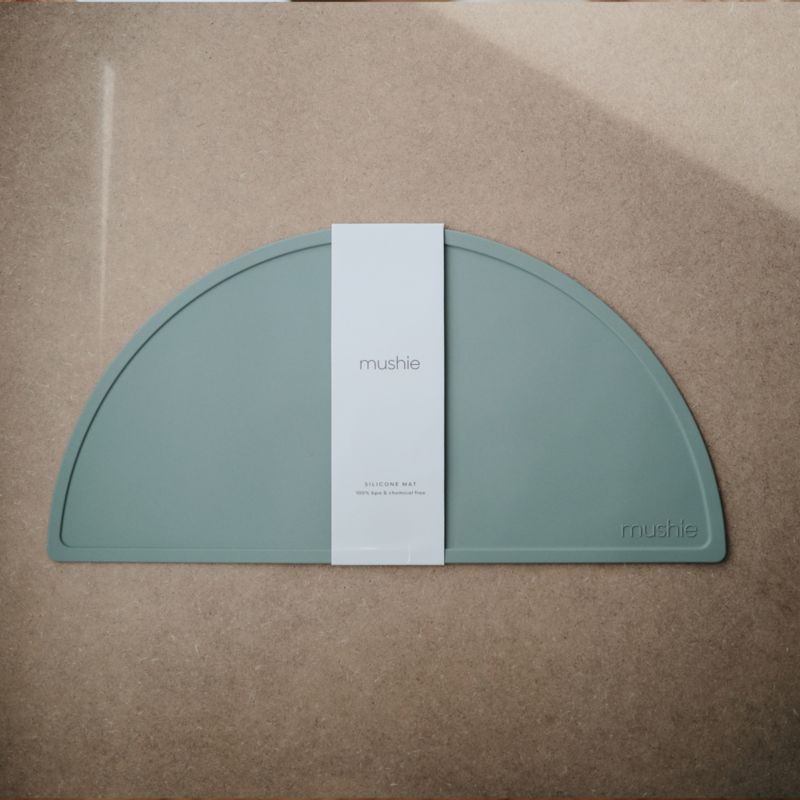 Mushie Green Silicone Baby Placemat - image 1 of 4