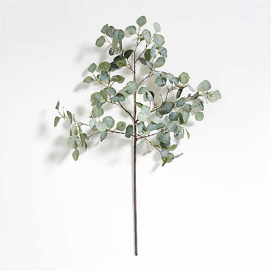 Large Faux Silver Dollar Eucalyptus Stem