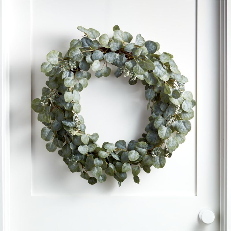 Faux Silver Dollar Eucalyptus Wreath