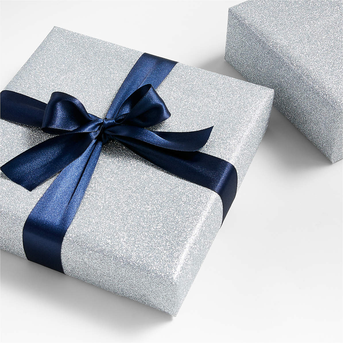 Silver Glitter Gift Wrap + Reviews | Crate & Barrel