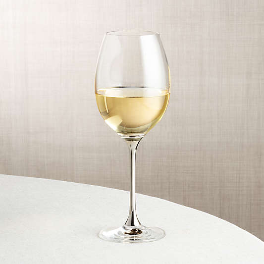 Silver Stem Wine Glass