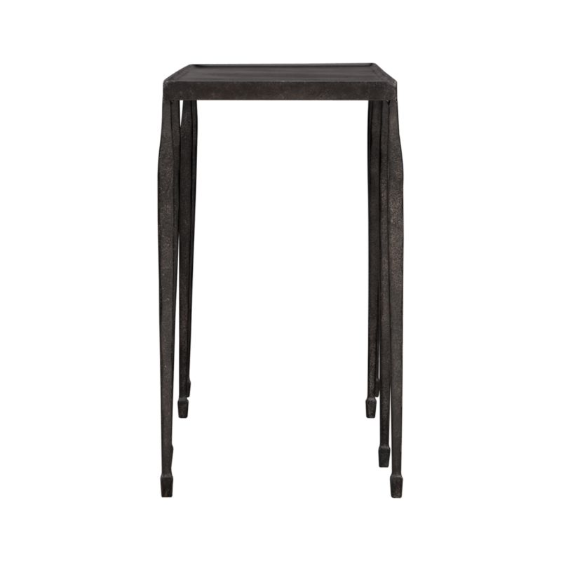 Silviano 84" Rectangular Black Iron and Steel Console Table - image 6 of 14