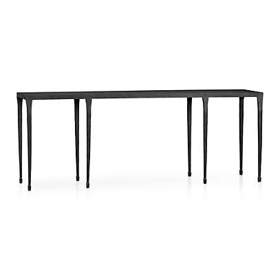 Silviano Long Console Table Reviews Crate Barrel Silviano Long Console Table Reviews, 84 Inch Console Table With Stools