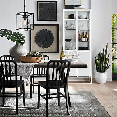 crate and barrel yukon dining table