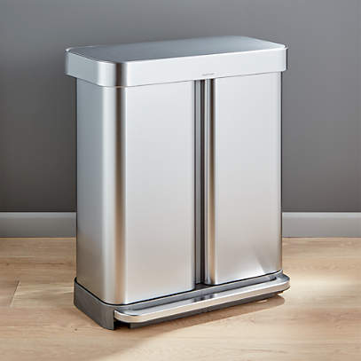 Simplehuman 58L Garbage Can Review - Simplehuman Dual Compartment Trash Can  