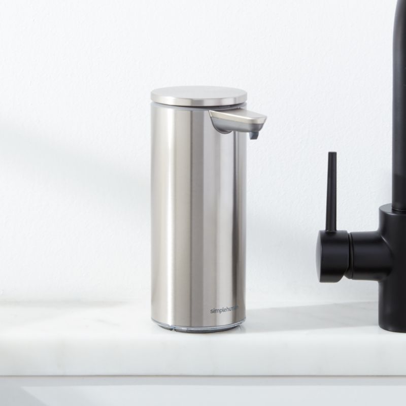 simplehuman ® Brushed Steel Rechargeable Sensor Pump 9-oz. Liquid Soap Dispenser