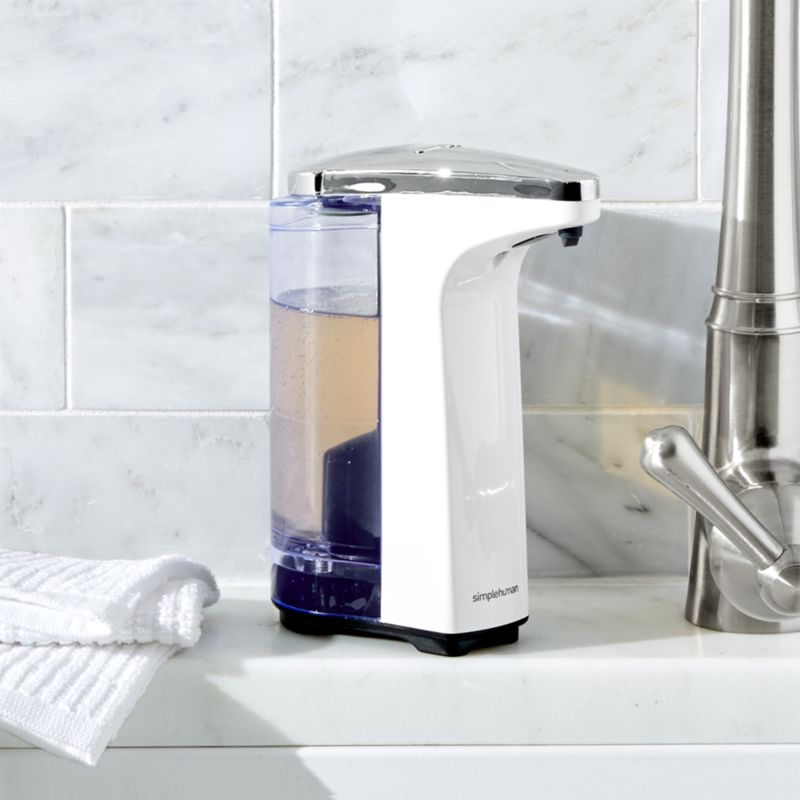 simplehuman ® White Compact Sensor Soap Dispenser - image 2 of 6