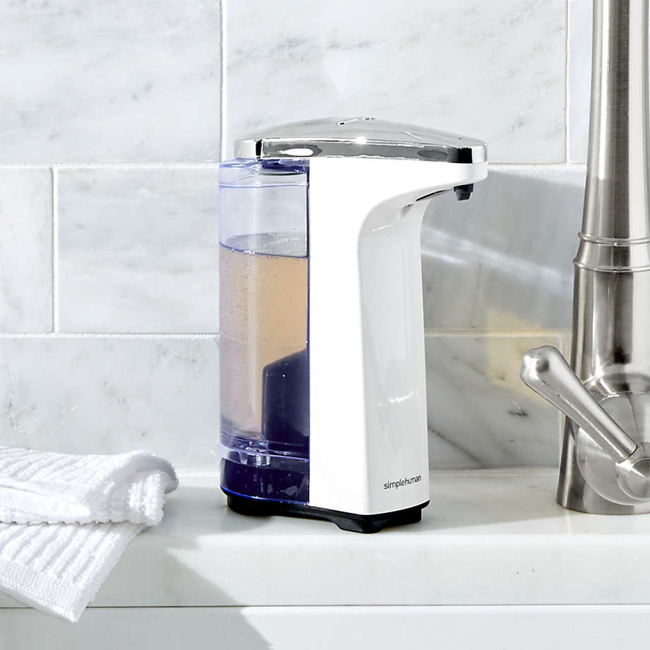 simplehuman White Compact Sensor Soap Dispenser + Reviews
