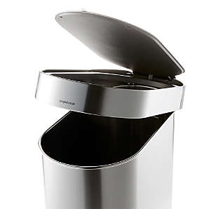 simplehuman 45-Liter Slim Trash Can + Reviews | Crate & Barrel