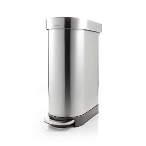 simplehuman 45-Liter Slim Trash Can + Reviews | Crate & Barrel