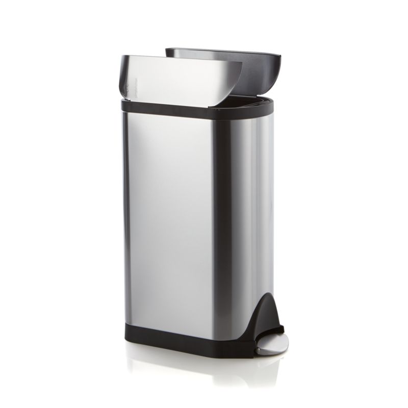 simplehuman ® 30-Liter/8-Gallon Stainless Steel Butterfly Step Trash Can