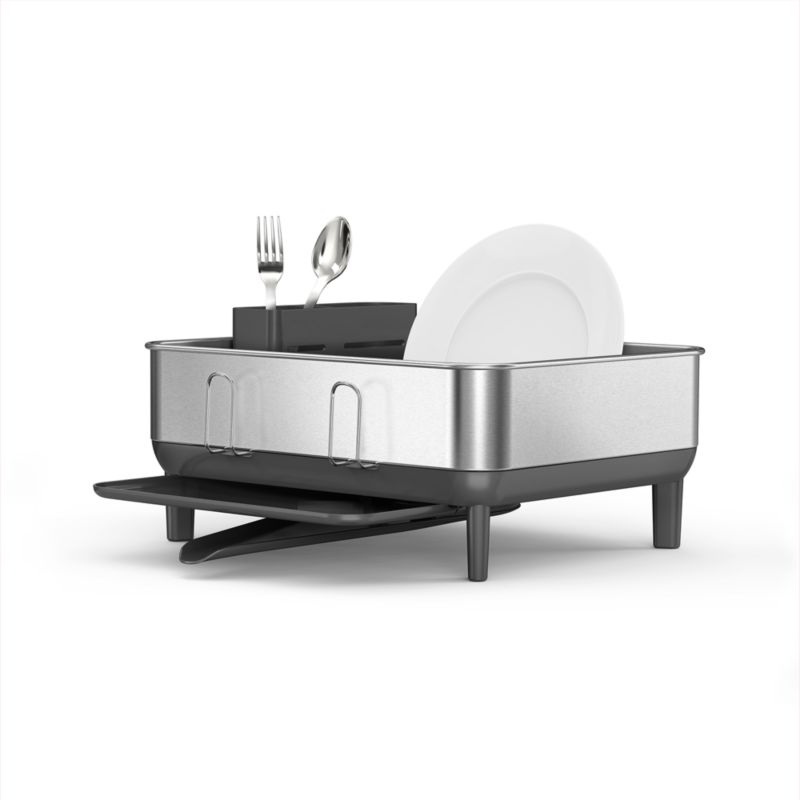 simplehuman ® Grey Compact Steel Frame Dishrack - image 7 of 7