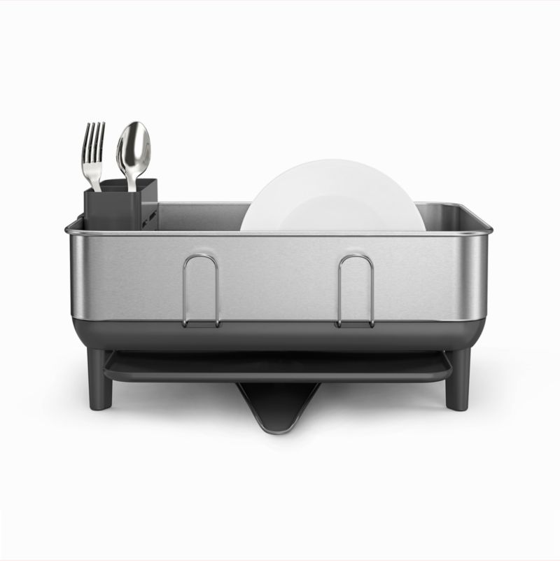 simplehuman ® Grey Compact Steel Frame Dishrack - image 6 of 7