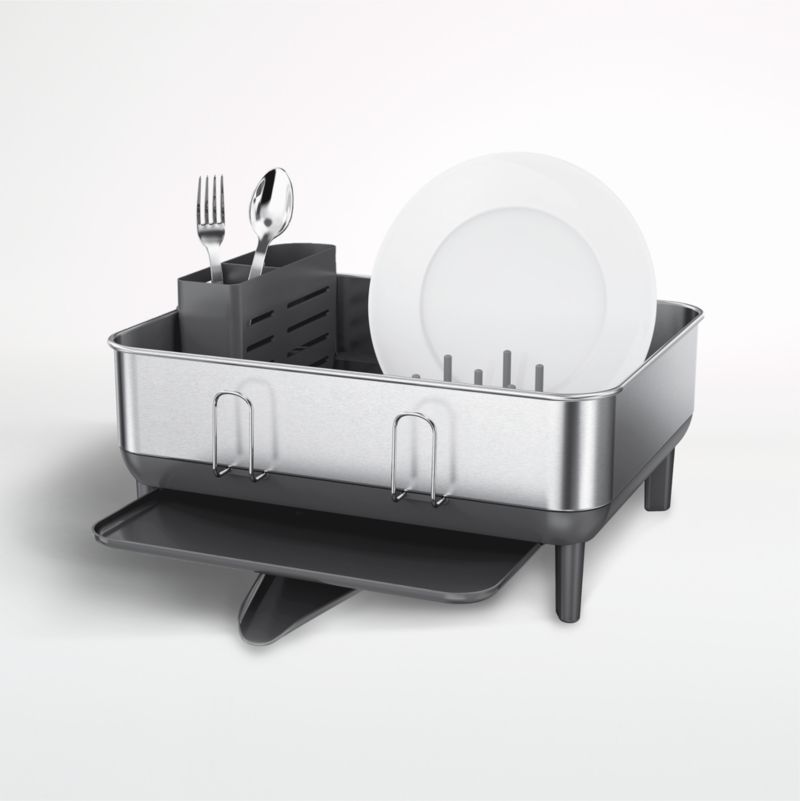 simplehuman ® Grey Compact Steel Frame Dishrack - image 0 of 7