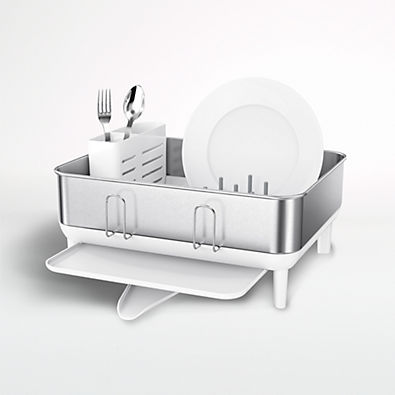 View Simplehuman ® White Compact Steel Frame Dishrack details