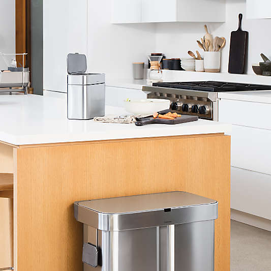 simplehuman ® 4-L Stainless Steel Compost Caddy