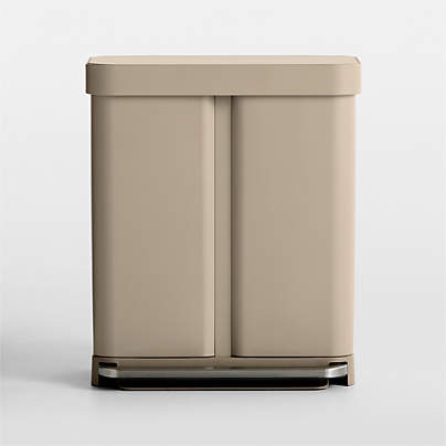 Simplehuman Latte 58-Gallon Recycler Trash Can