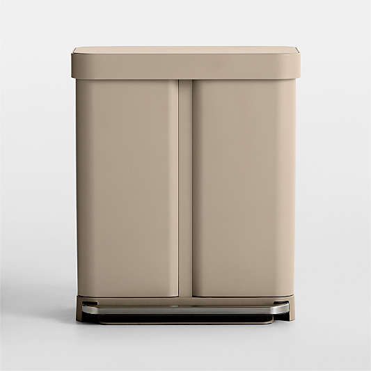 Simplehuman Latte 58-Gallon Recycler Trash Can