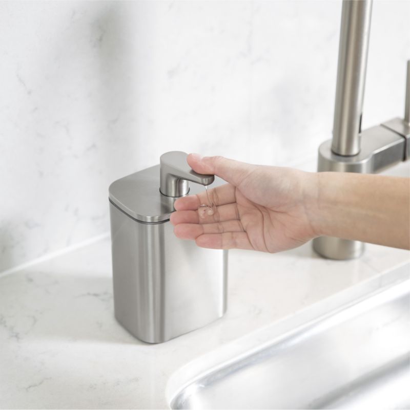 simplehuman ® 16-Oz. Brushed Stainless Steel Pulse Pump Liquid Soap Dispenser - image 1 of 4