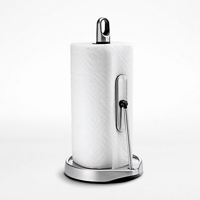View simplehuman ® Brushed Stainless Steel Tension-Arm Paper Towel Holder details