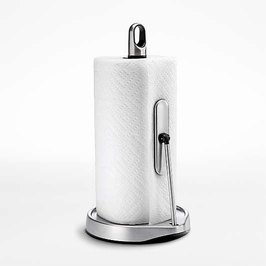 simplehuman ® Brushed Stainless Steel Tension-Arm Paper Towel Holder