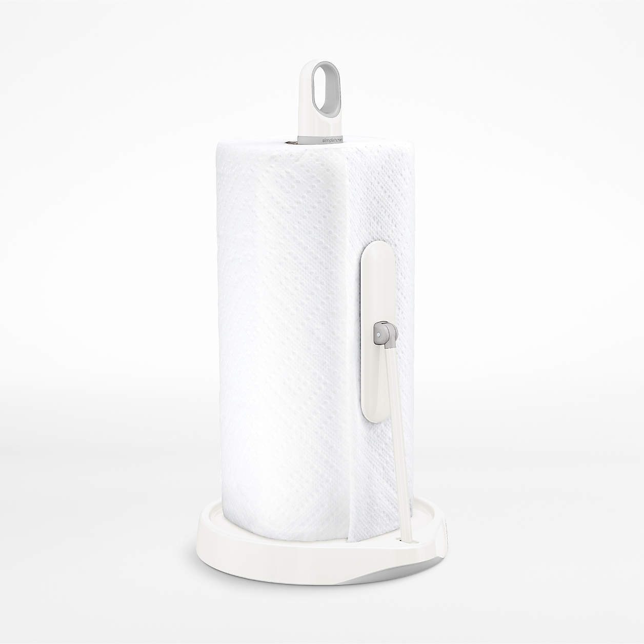 simplehuman Brushed White Stainless Steel TensionArm Paper Towel