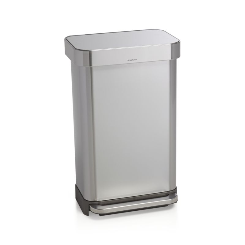 simplehuman 45 Liter/12 Gallon Stainless Steel Step Trash Can