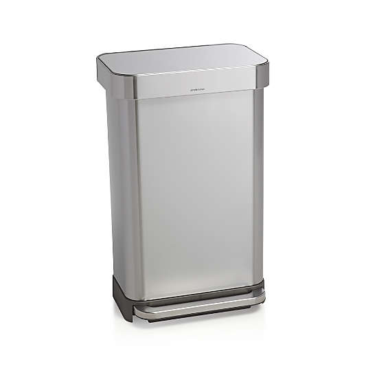 simplehuman 45 Liter/12 Gallon Stainless Steel Step Trash Can